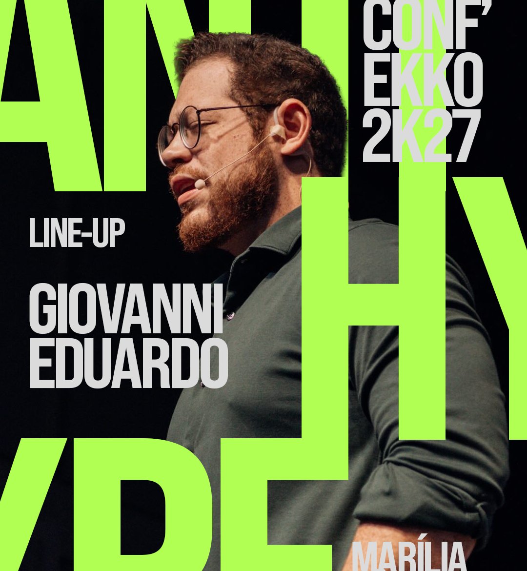 Giovanni Eduardo no palco