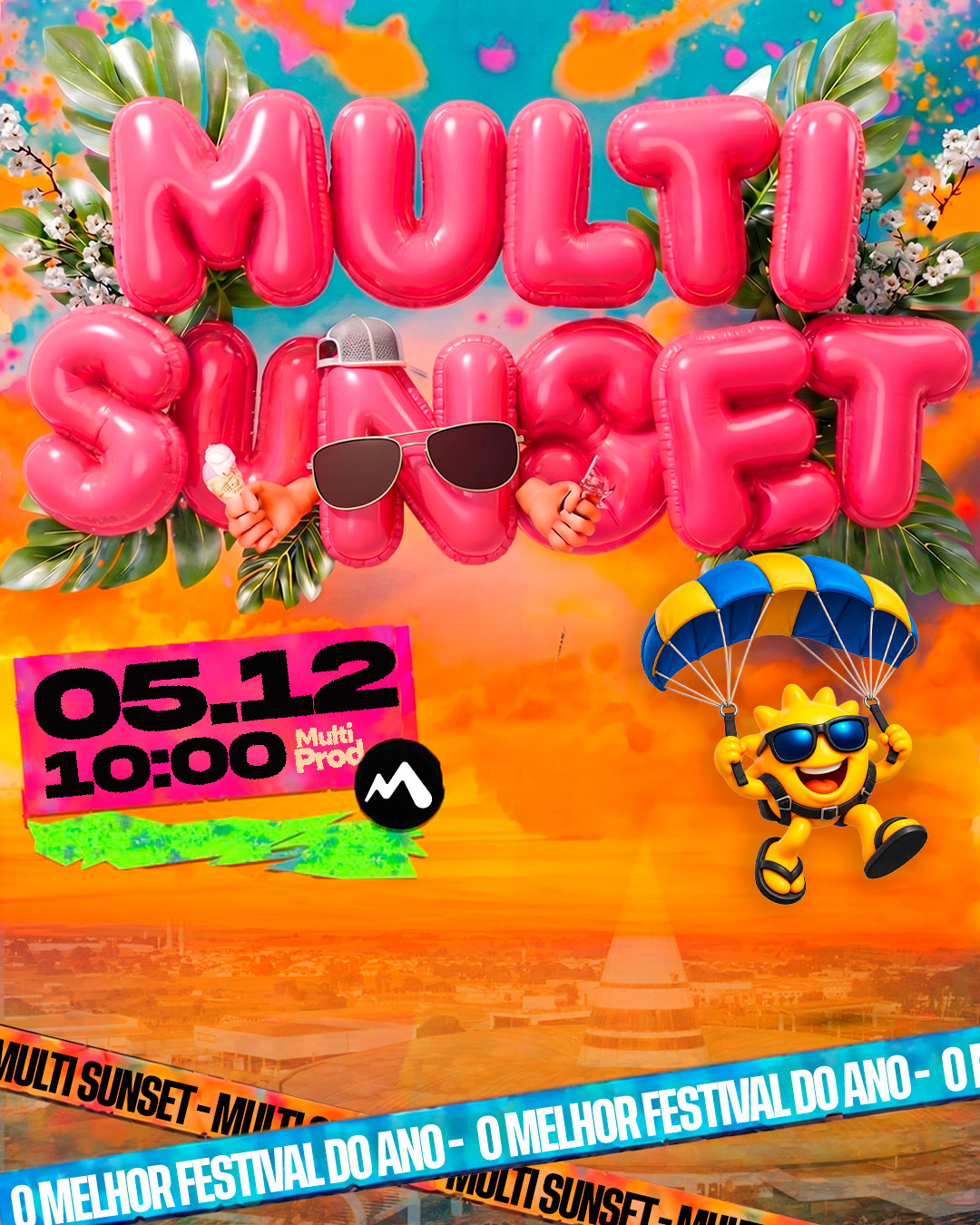 Flyer oficial do Multi Sunset 2026